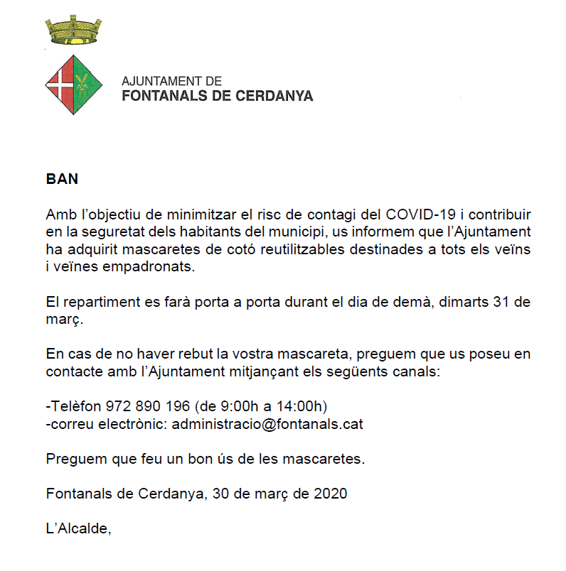 IMATGE DESTACADA BAN MASCARETES